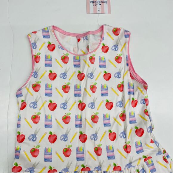NWT James & Lottie Size 3T Back to School Wendy Dress - Picture 2 of 6